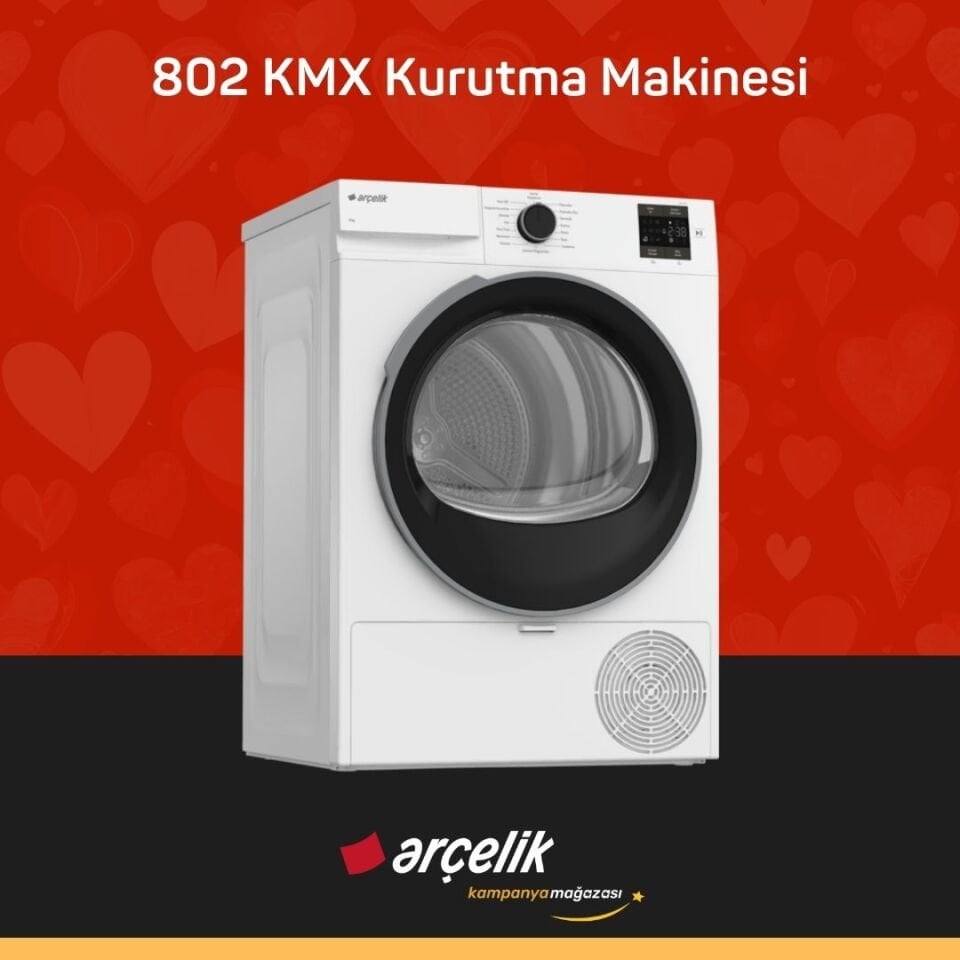ARÇELİK 802 KMX 8 Kg Kurutma Makinesi