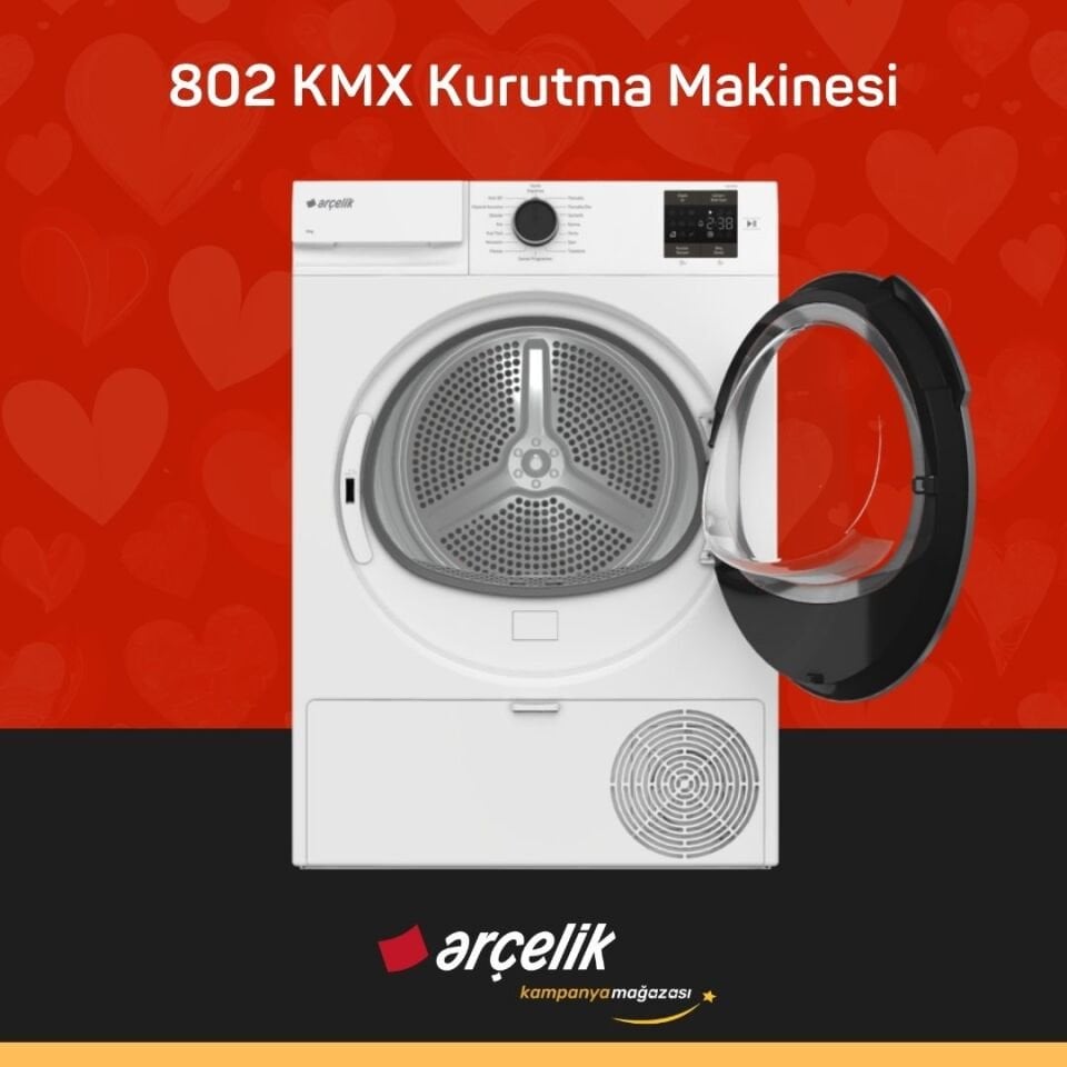 ARÇELİK 802 KMX 8 Kg Kurutma Makinesi