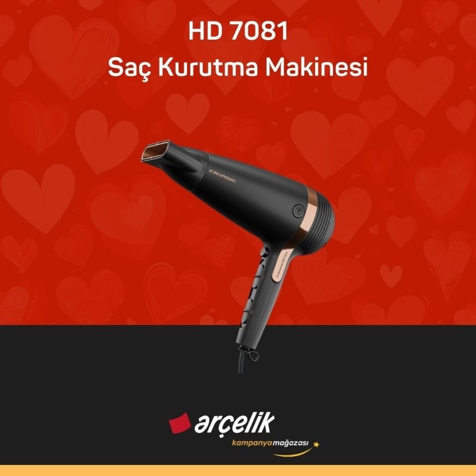 GRUNDIG HD 7081 Saç Kurutma Makinesi
