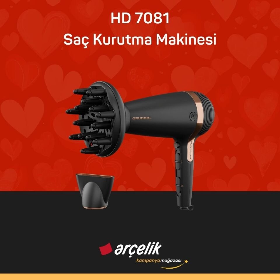 GRUNDIG HD 7081 Saç Kurutma Makinesi