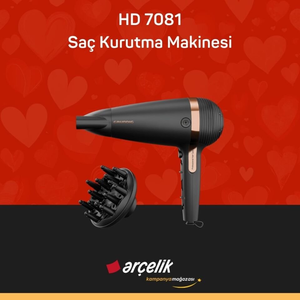 GRUNDIG HD 7081 Saç Kurutma Makinesi