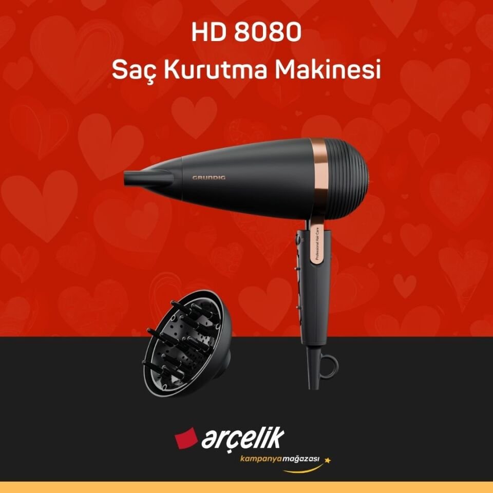 GRUNDIG HD 8080 Saç Kurutma Makinesi