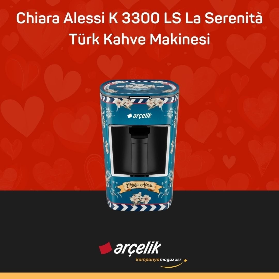 ARÇELİK Chiara Alessi K 3300 LS La Serenità Türk Kahve Makinesi