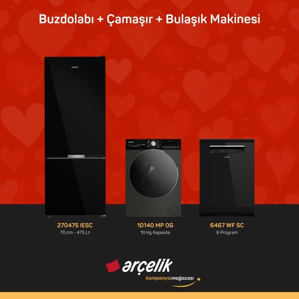 ARÇELİK 3'lü Çeyiz Paketi ( 270475 IESC - 10140 MP OG - 6467 WF SC )