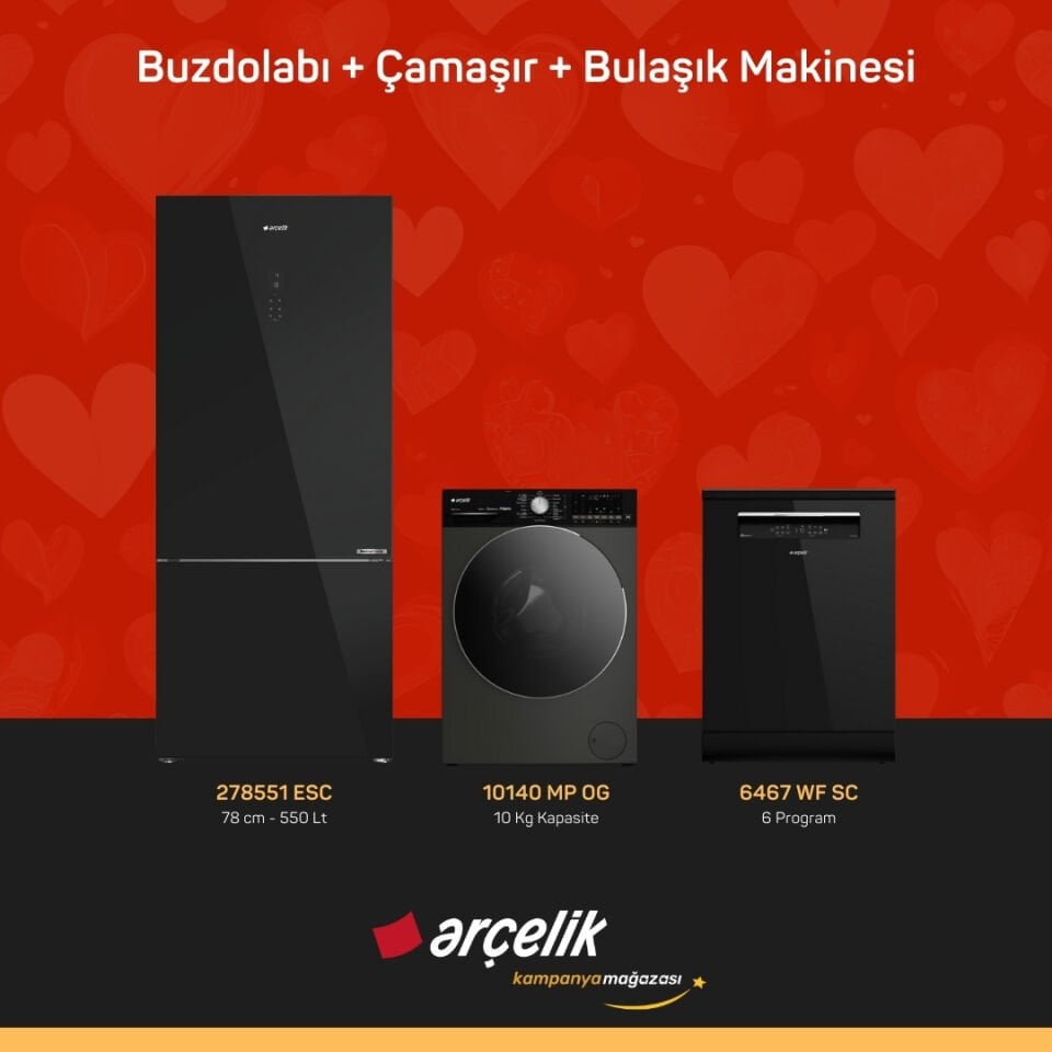 ARÇELİK 3'lü Çeyiz Paketi ( 278551 ESC - 10140 MP OG - 6467 WF SC )