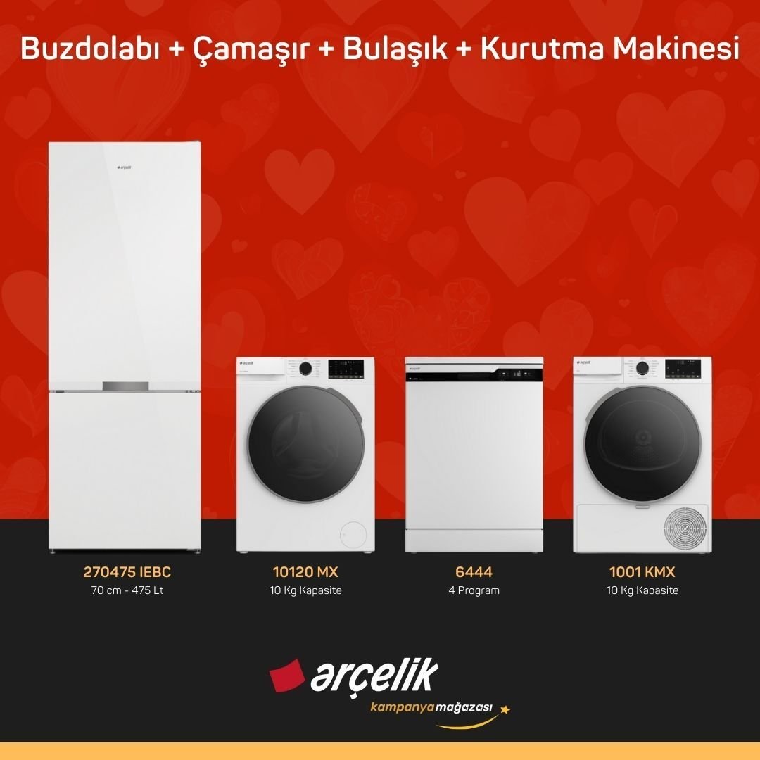 ARÇELİK 4'lü Çeyiz Paketi ( 270475 IEBC - 10120 MX - 6444 - 1001 KMX )