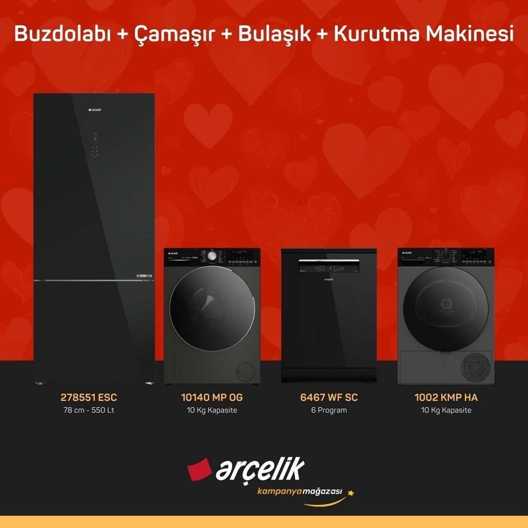 ARÇELİK 4'lü Çeyiz Paketi ( 278551 ESC - 10140 MP OG - 6467 WF SC - 1002 KMP HA )