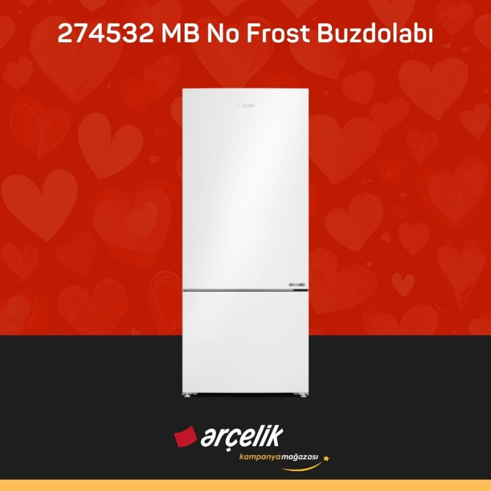 ARÇELİK 274532 MB Alttan Donduruculu Buzdolabı