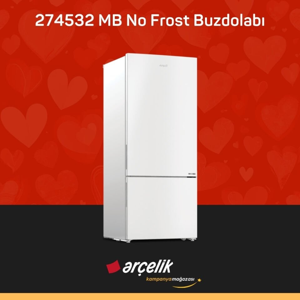 ARÇELİK 274532 MB Alttan Donduruculu Buzdolabı