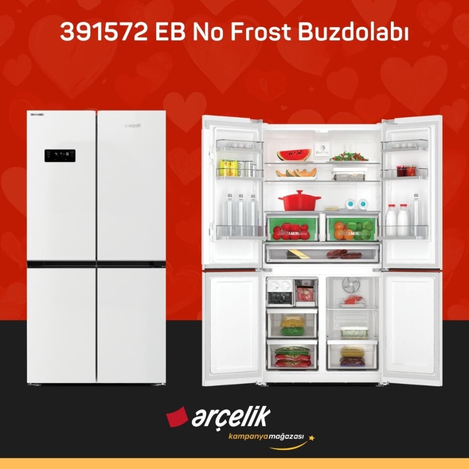 ARÇELİK 391572 EB Gardırop Tipi Buzdolabı