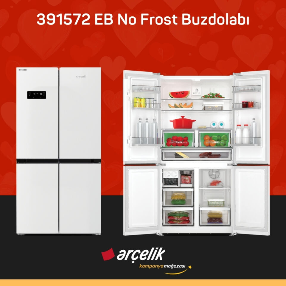 ARÇELİK 391572 EB Gardırop Tipi Buzdolabı