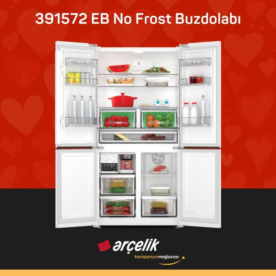 ARÇELİK 391572 EB Gardırop Tipi Buzdolabı