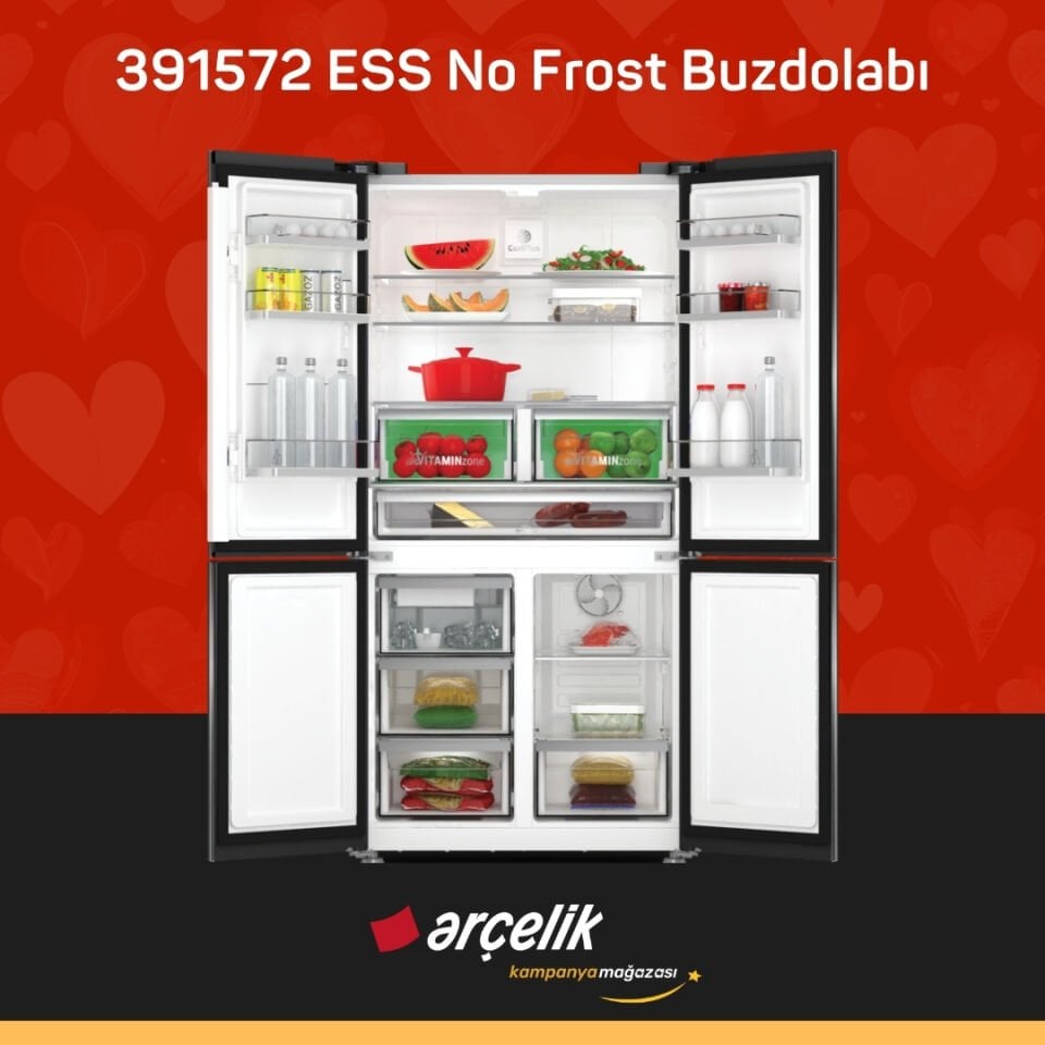 ARÇELİK 391572 ESS Gardırop Tipi Buzdolabı