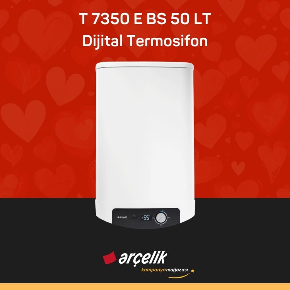 ARÇELİK T 7350 E BS 50 lt. Dijital Termosifon