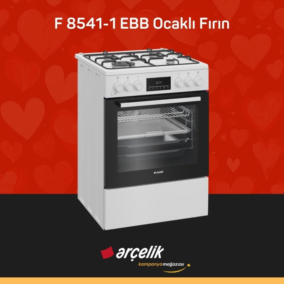 ARÇELİK F 8541-1 EBB Ocaklı Fırın