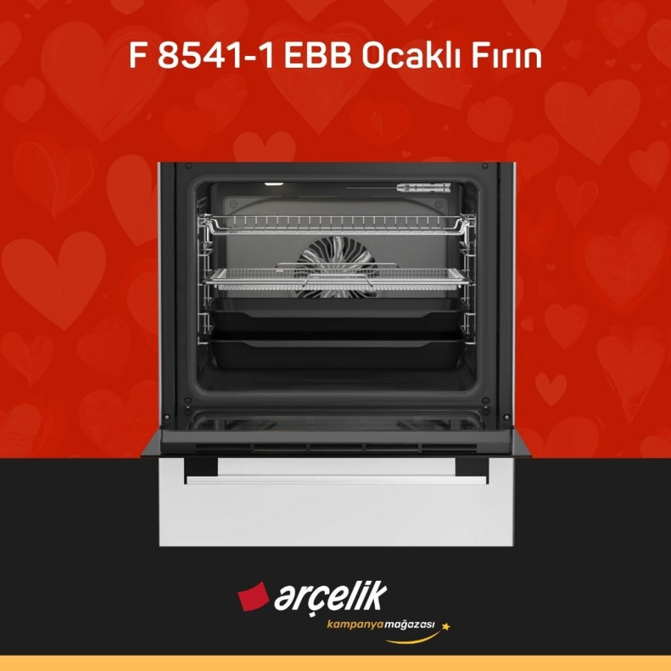 ARÇELİK F 8541-1 EBB Ocaklı Fırın