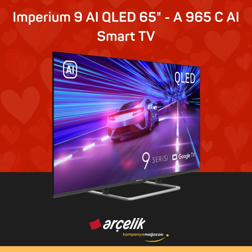 ARÇELİK Imperium 9 AI QLED 144Hz VRR 65'' 4K UHD Google TV - A 965 C AI