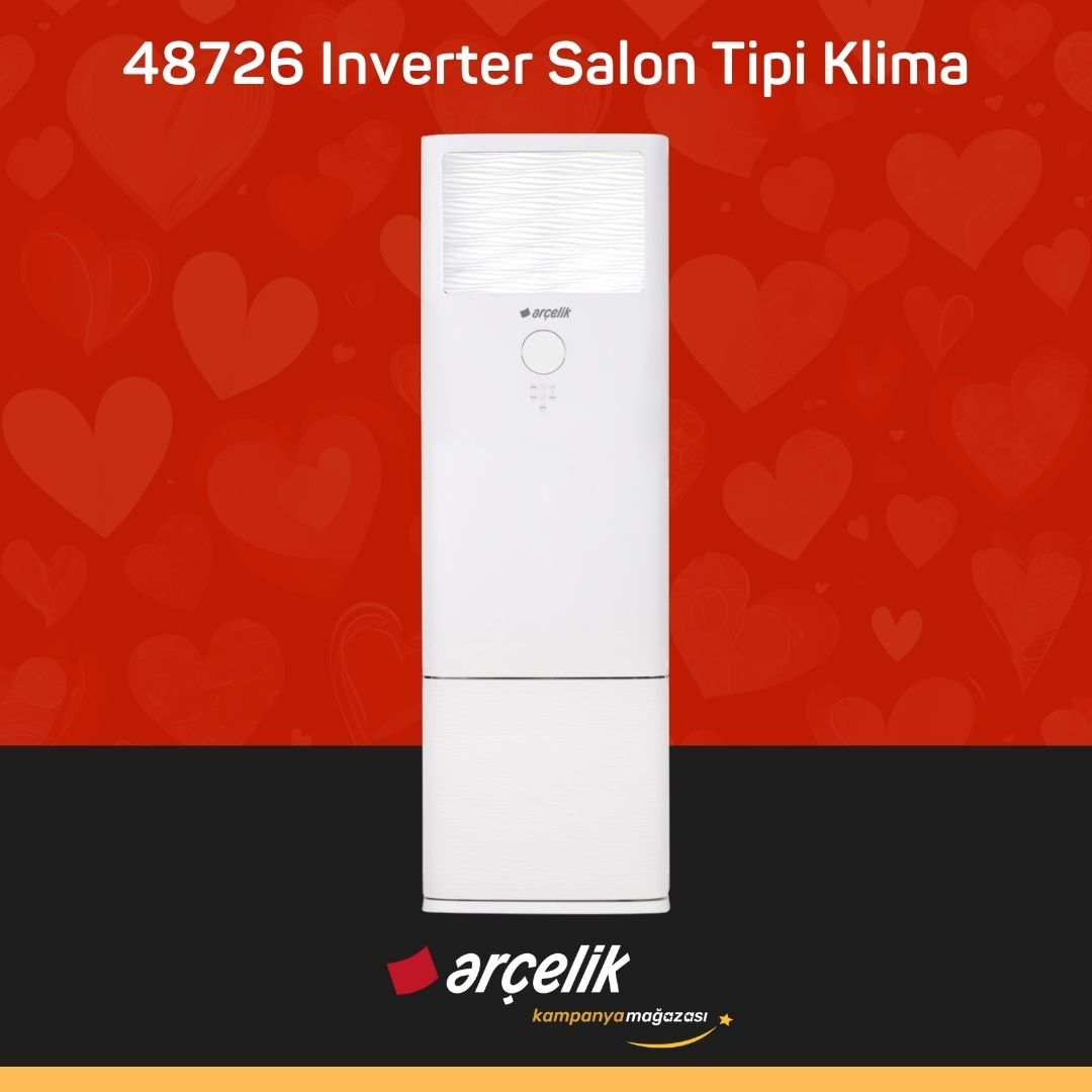 ARÇELİK 48726 Monofaze Inverter Salon Tipi Klima 48.000 Btu/h Salon Tipi Klima