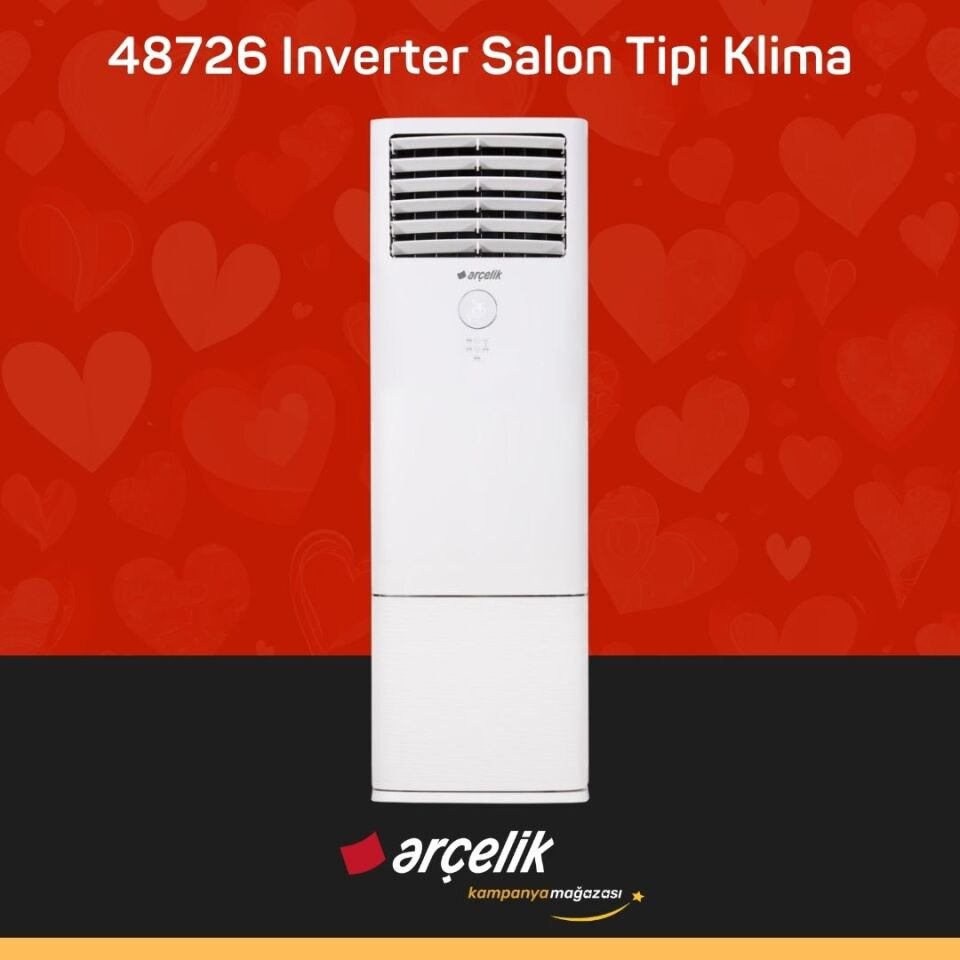 ARÇELİK 48726 Monofaze Inverter Salon Tipi Klima 48.000 Btu/h Salon Tipi Klima