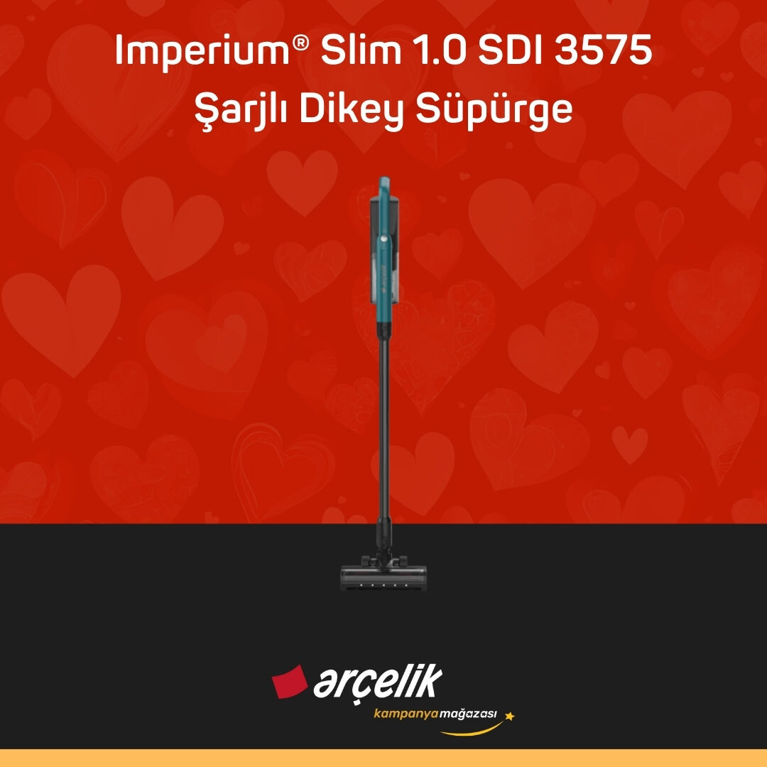 ARÇELİK Imperium® Slim 1.0 SDI 3575 Şarjlı Dikey Süpürge