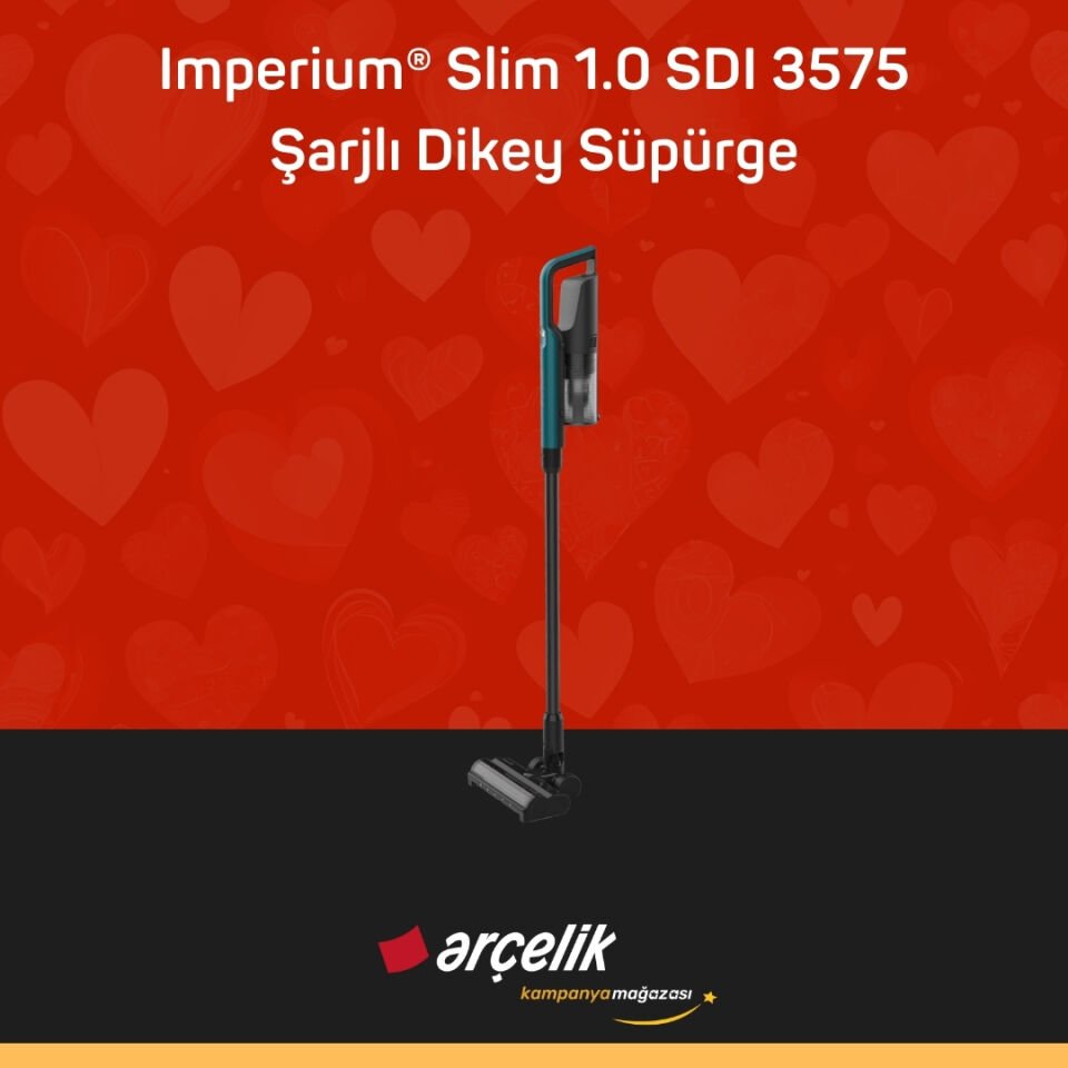 ARÇELİK Imperium® Slim 1.0 SDI 3575 Şarjlı Dikey Süpürge