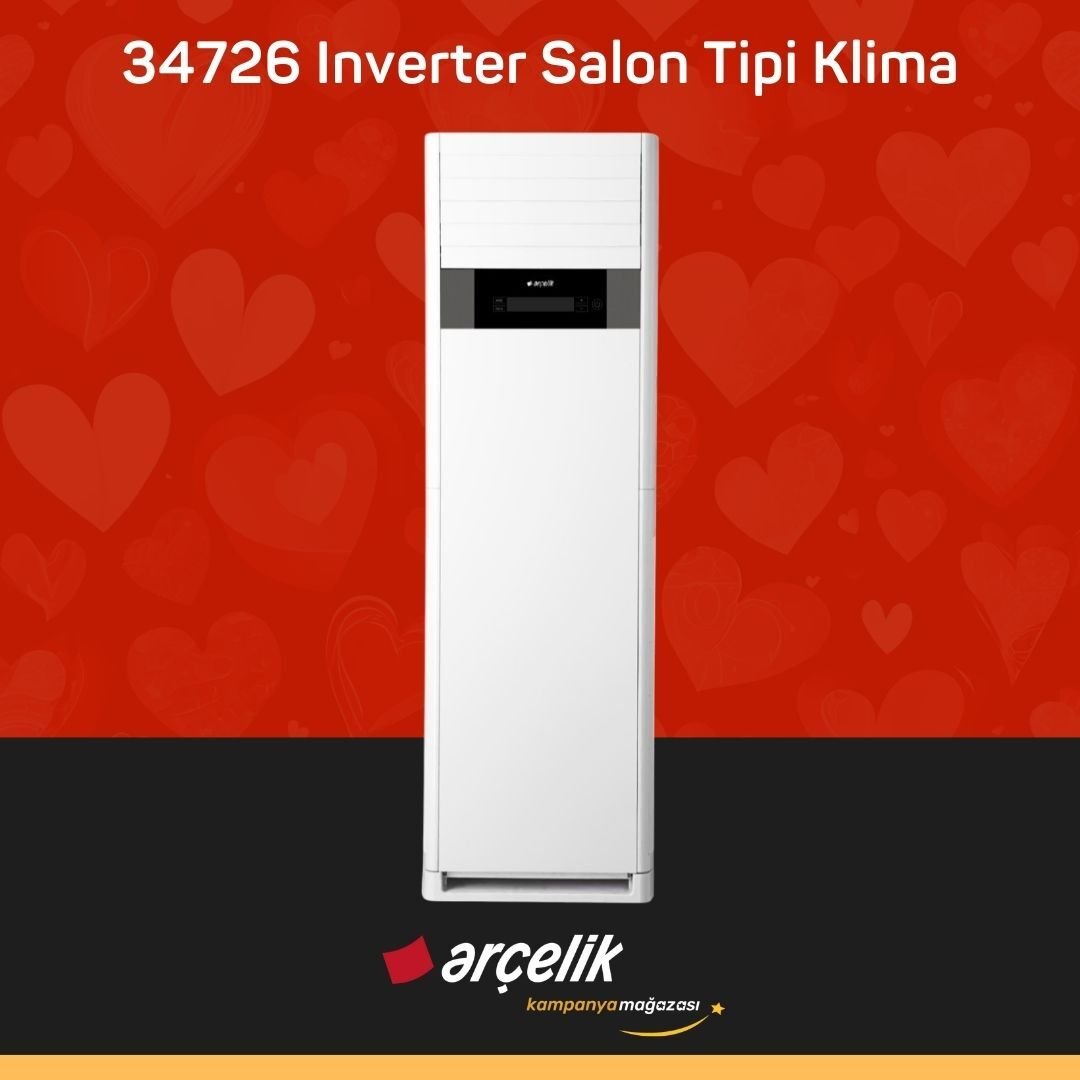 ARÇELİK 34726 Monofaze Inverter Salon Tipi Klima 34.000 Btu/h Salon Tipi Klima