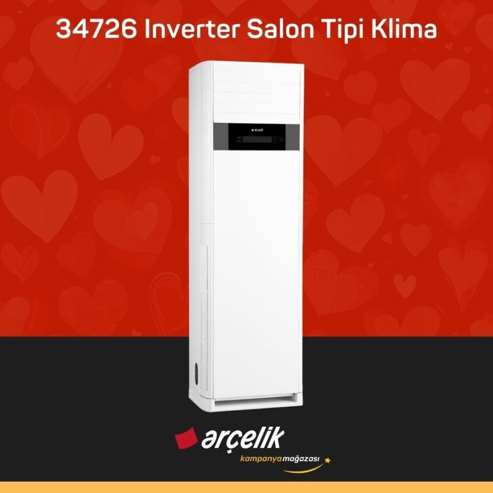 ARÇELİK 34726 Monofaze Inverter Salon Tipi Klima 34.000 Btu/h Salon Tipi Klima