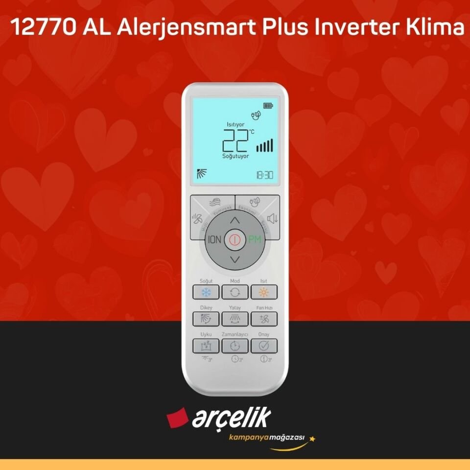 ARÇELİK 12770 AL Alerjensmart Plus Inverter Klima 12.000 Btu/h Split Klima