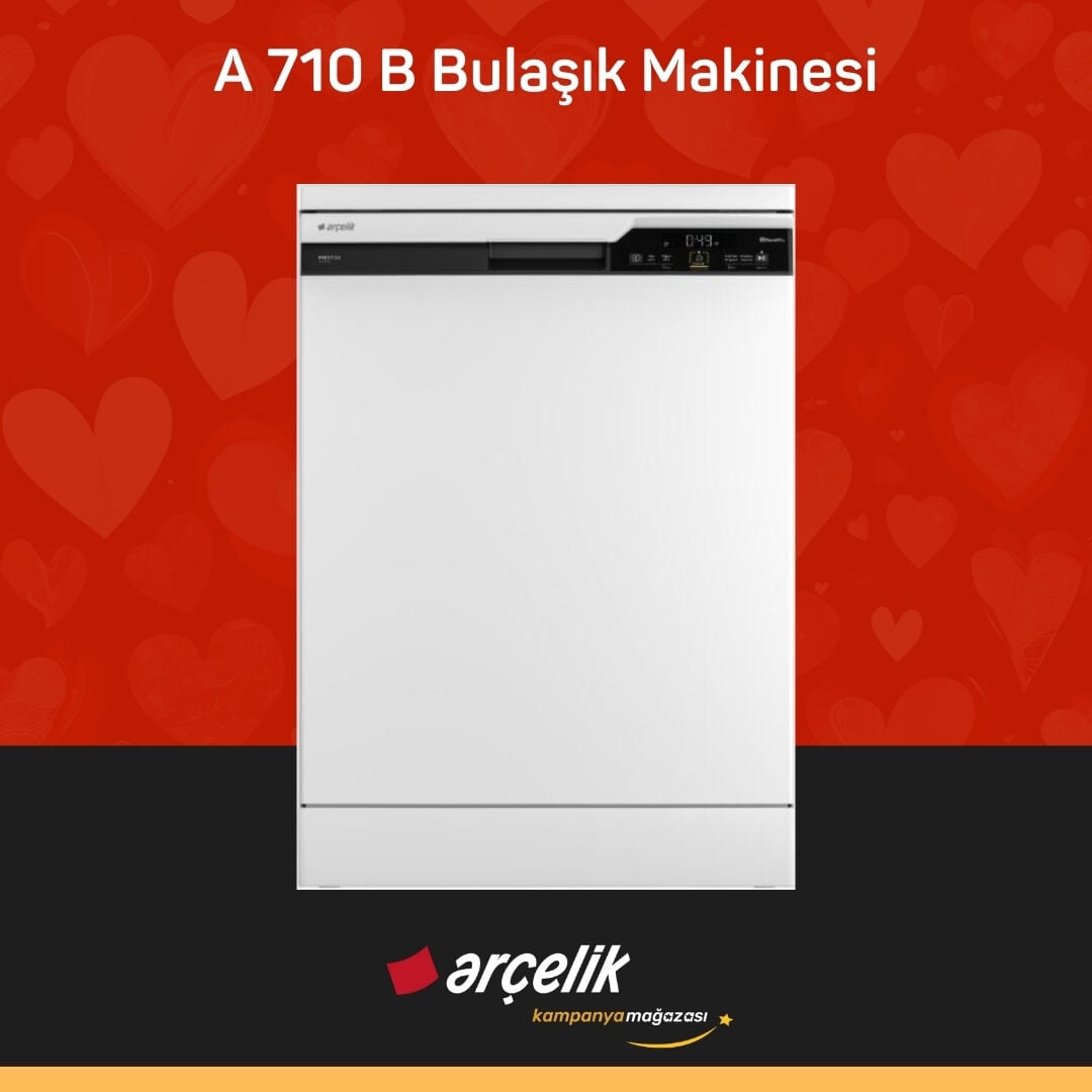 ARÇELİK A 710 B Prestige Serisi Solo Bulaşık Makinesi