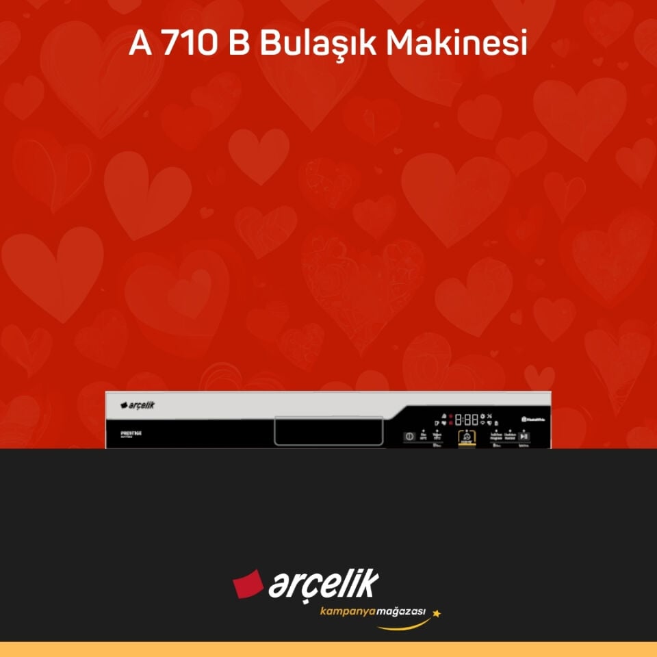 ARÇELİK A 710 B Prestige Serisi Solo Bulaşık Makinesi