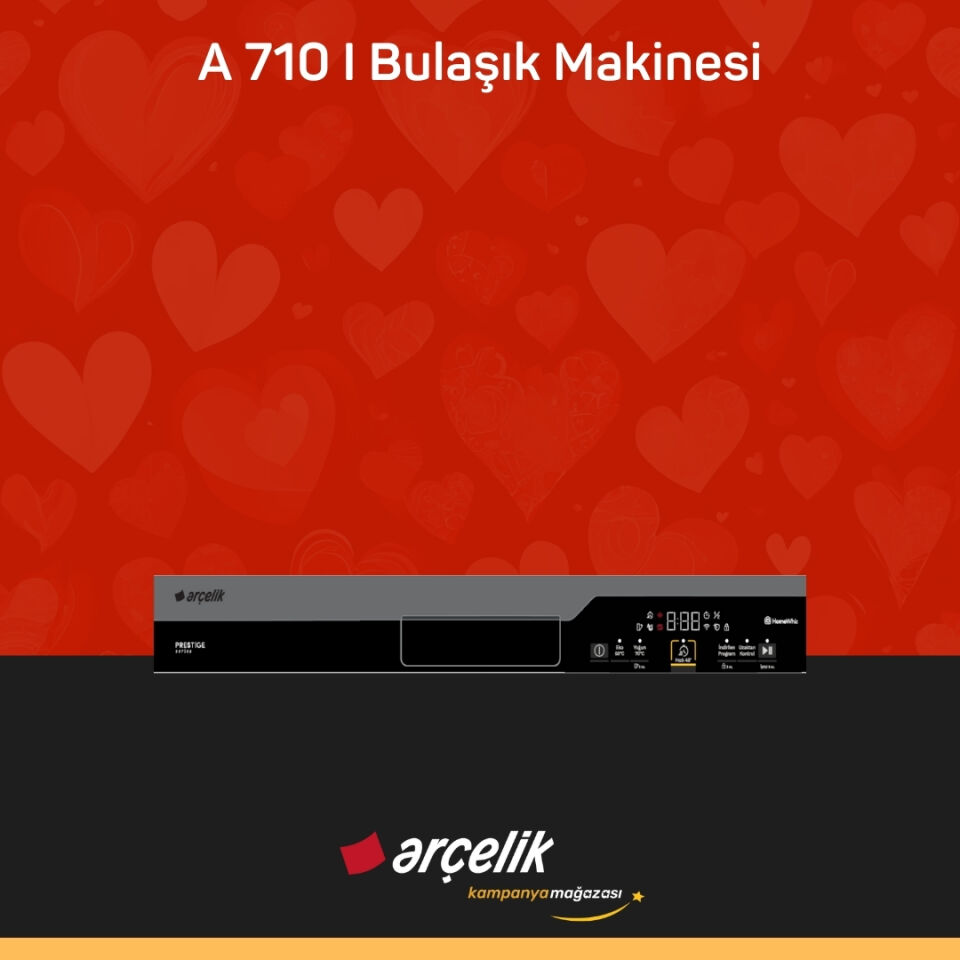 ARÇELİK A 710 I Prestige Serisi Solo Bulaşık Makinesi