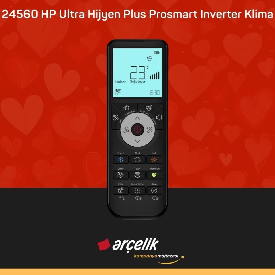 ARÇELİK 24560 HP Ultra Hijyen Plus Prosmart Inverter Klima Split Klima