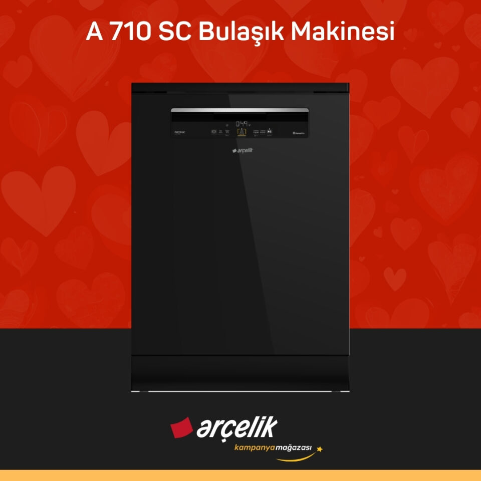 ARÇELİK A 710 SC Prestige Serisi Solo Bulaşık Makinesi