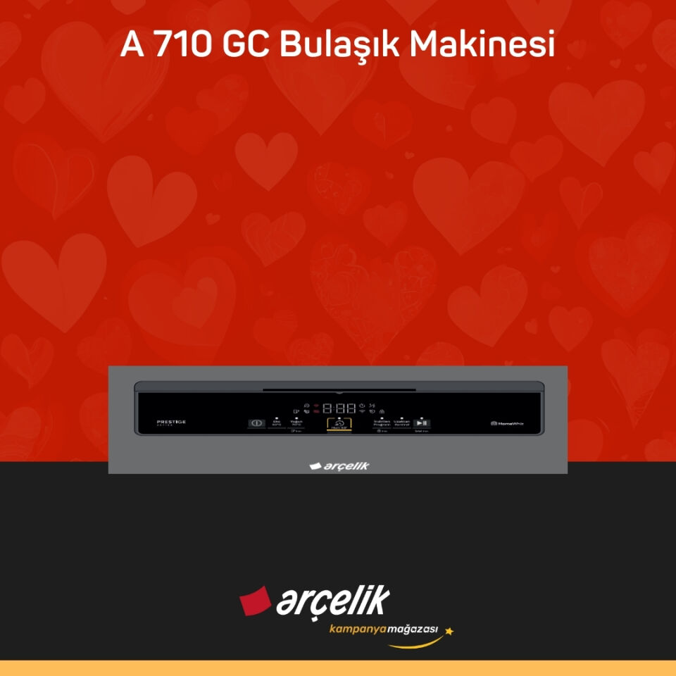 ARÇELİK A 710 GC Prestige Serisi Solo Bulaşık Makinesi