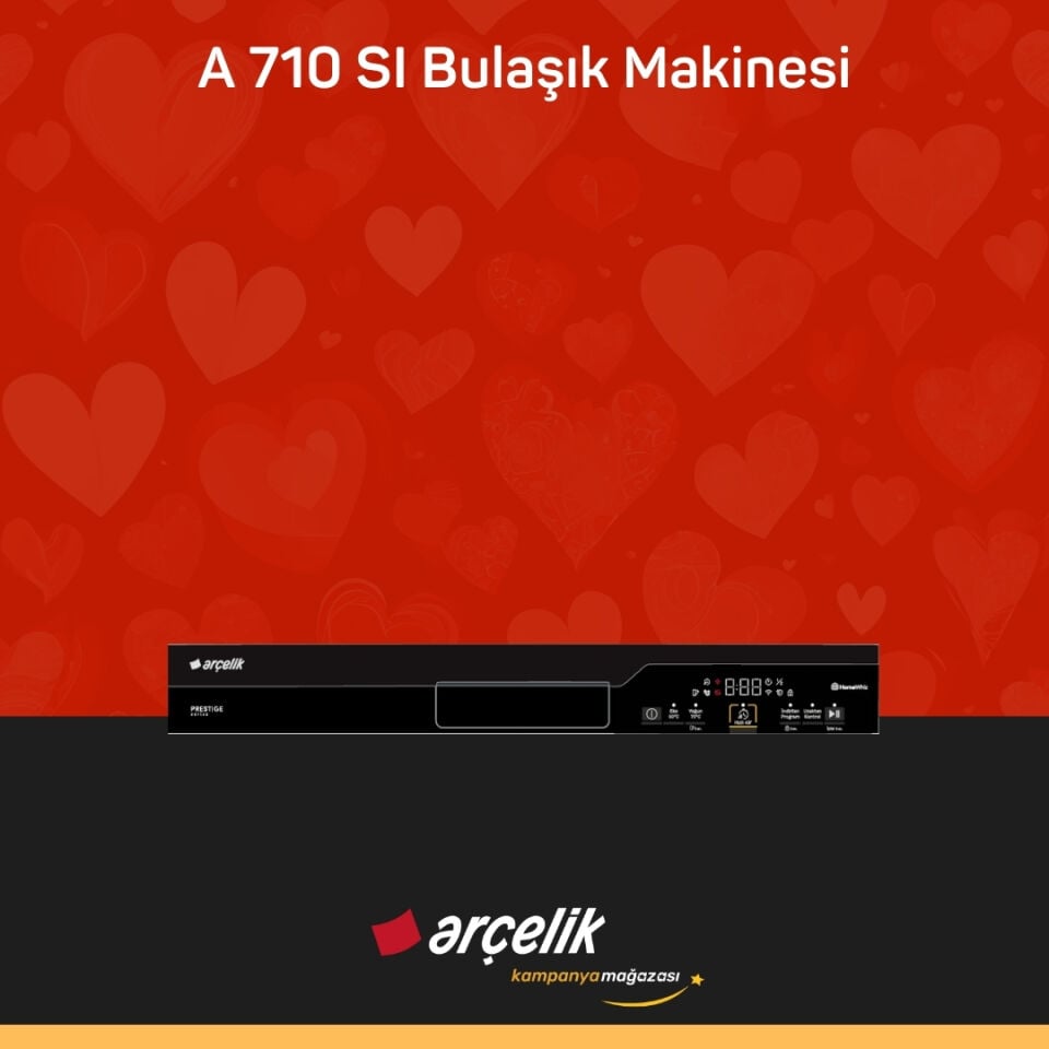 ARÇELİK A 710 SI Prestige Serisi Solo Bulaşık Makinesi