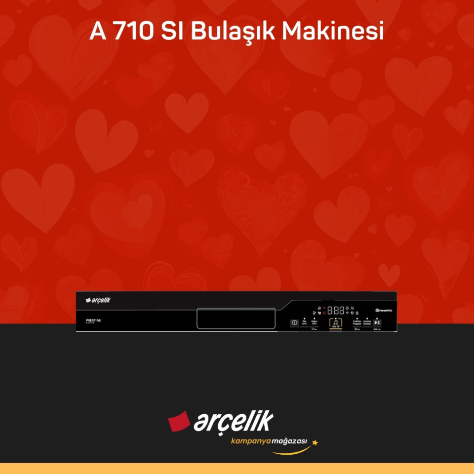 ARÇELİK A 710 SI Prestige Serisi Solo Bulaşık Makinesi