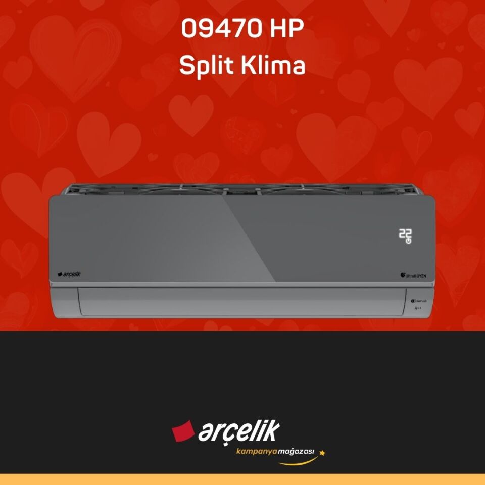 ARÇELİK 09470 HP Prosmart Silver Inverter Klima 9.000 Btu/h Split Klima