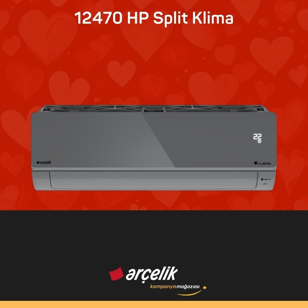 ARÇELİK 12470 HP Prosmart Silver Inverter Klima 12.000 Btu/h Split Klima