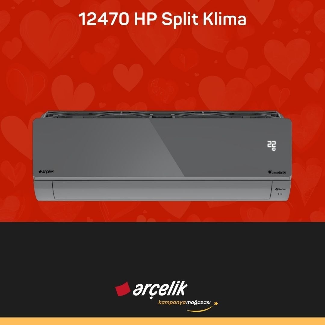 ARÇELİK 12470 HP Prosmart Silver Inverter Klima 12.000 Btu/h Split Klima