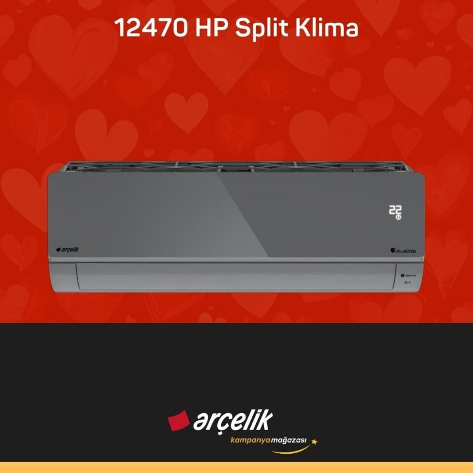 ARÇELİK 12470 HP Prosmart Silver Inverter Klima 12.000 Btu/h Split Klima