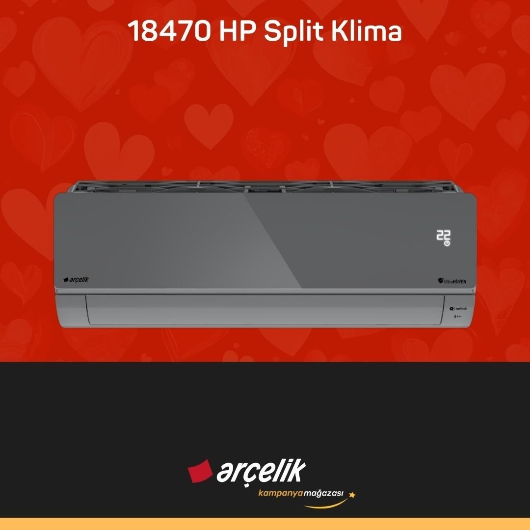 ARÇELİK 18470 HP Prosmart Silver Inverter Klima 18.000 Btu/h Split Klima