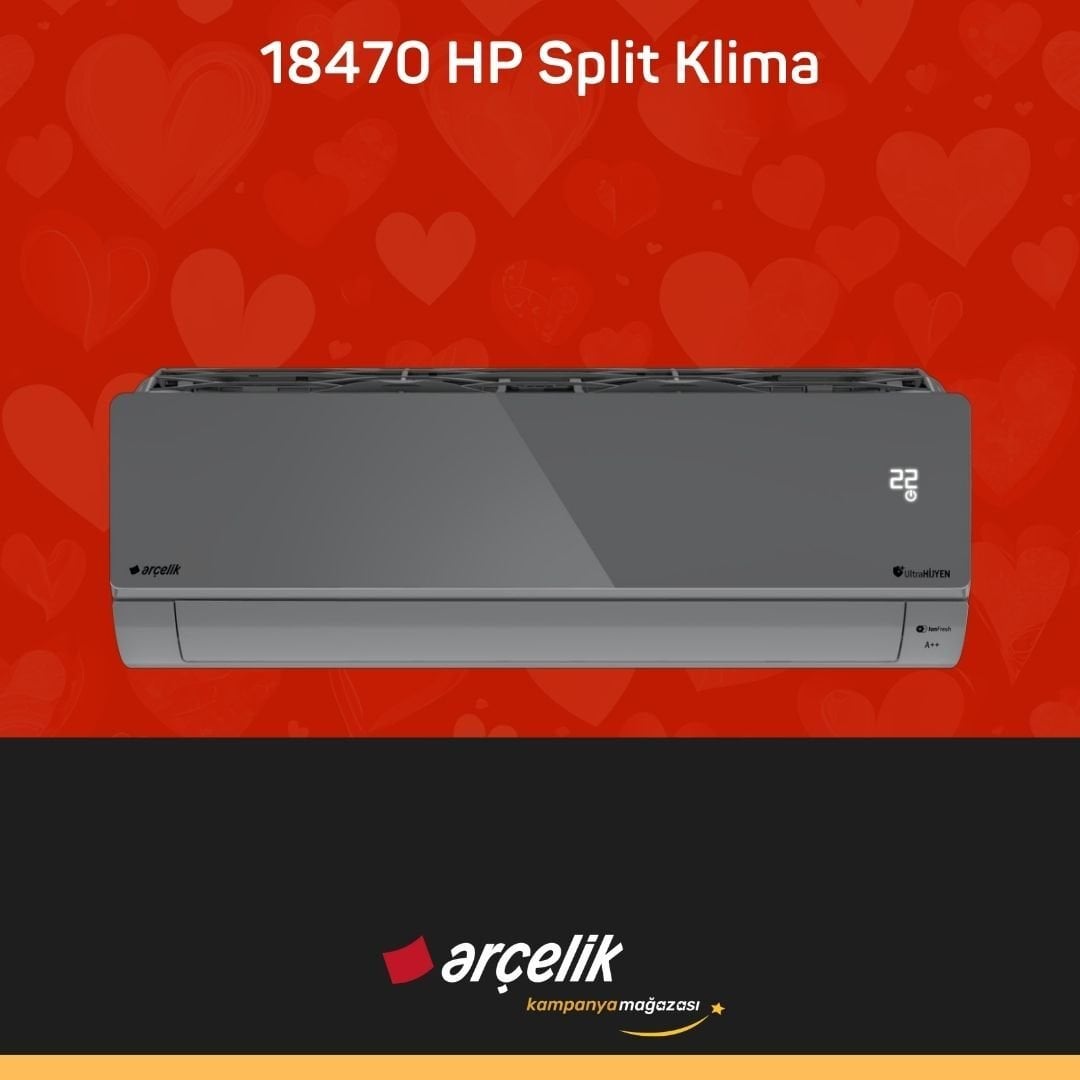 ARÇELİK 18470 HP Prosmart Silver Inverter Klima 18.000 Btu/h Split Klima