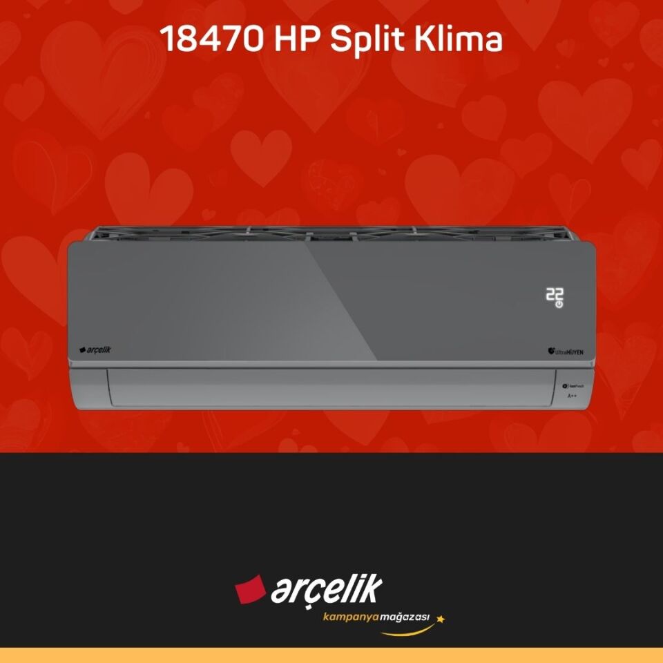 ARÇELİK 18470 HP Prosmart Silver Inverter Klima 18.000 Btu/h Split Klima
