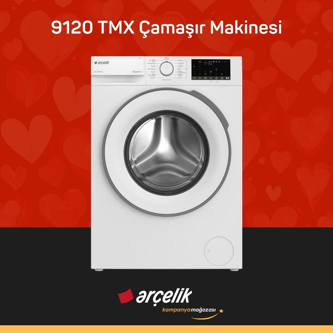ARÇELİK 9120 TMX 9 Kg Çamaşır Makinesi