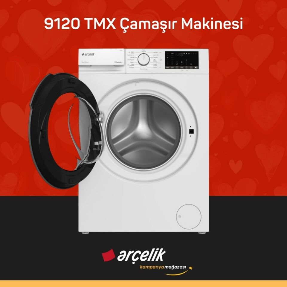 ARÇELİK 9120 TMX 9 Kg Çamaşır Makinesi
