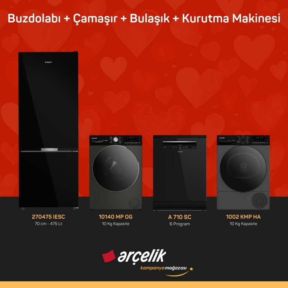 ARÇELİK 4'lü Çeyiz Paketi ( 270475 IESC - 10140 MP OG - A 710 SC - 1002 KMP HA )