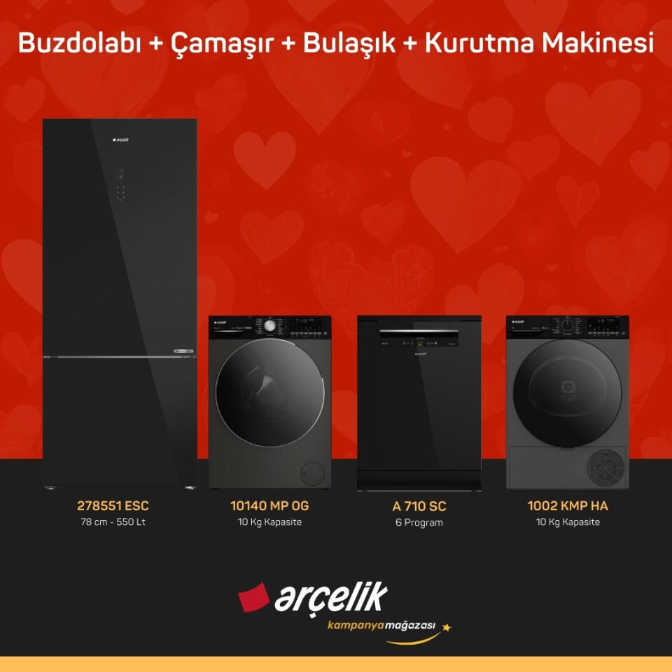 ARÇELİK 4'lü Çeyiz Paketi ( 278551 ESC - 10140 MP OG - A 710 SC - 1002 KMP HA )