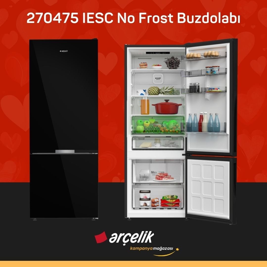 ARÇELİK 270475 IESC Alttan Donduruculu Buzdolabı