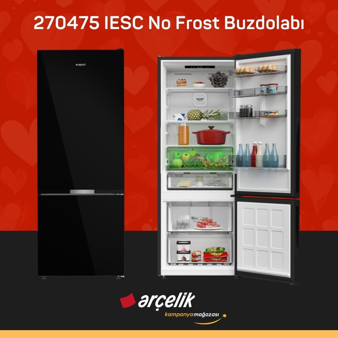 ARÇELİK 270475 IESC Alttan Donduruculu Buzdolabı