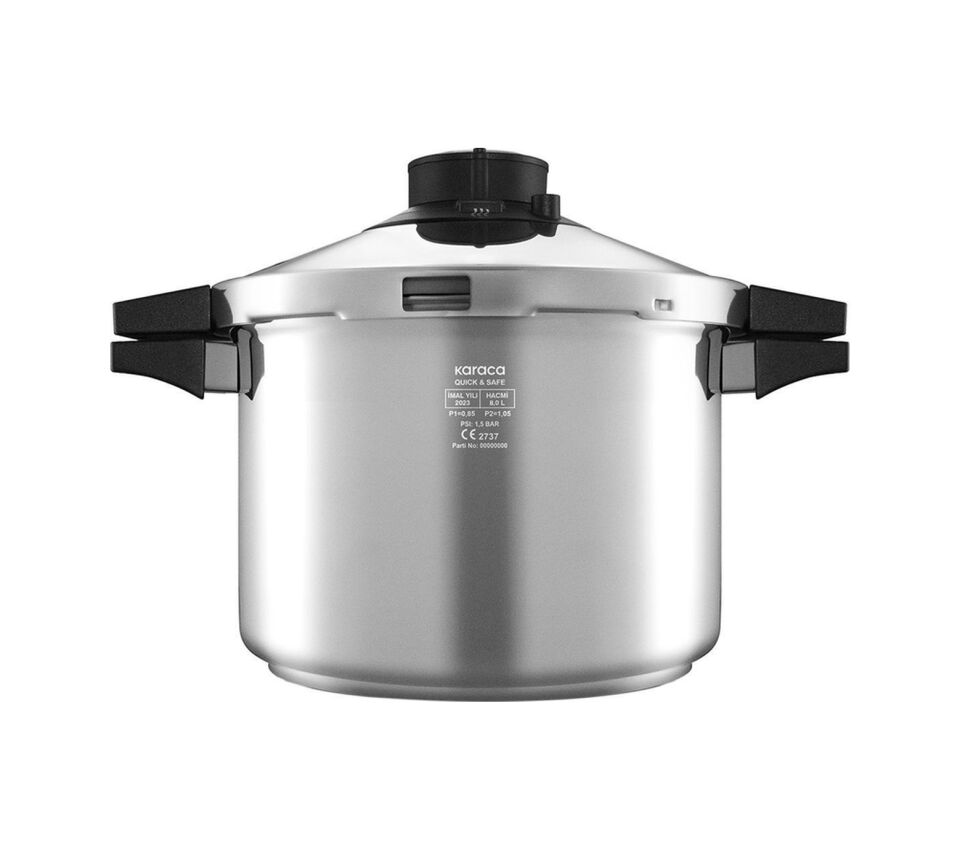 Karaca Quick and Safe İndüksiyon Tabanlı Düdüklü Tencere Seti 6+8 Lt